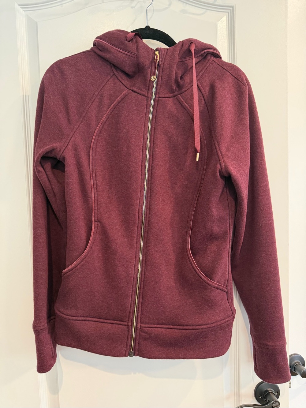 lululemon athletica Women's Maroon Full-Zip Hoodie Jacket